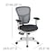 Flash Furniture Office Chair, Mesh, Dark Gray Mesh/White Frame HL-0001-WH-DKGY-GG - alternate 4